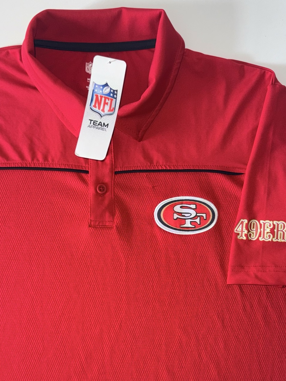 NWT NFL Polo Men’s M San Francisco 49ers Red Stretch Performance